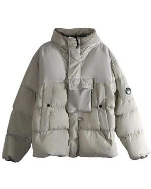C.P. Company Hooded Puffer Jacket - グレー