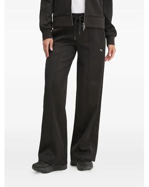 PUMA Embroidered-Logo Track Trousers - Black