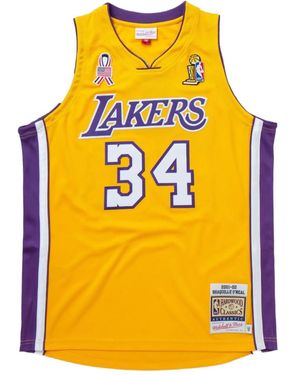 Mitchell & Ness X La Lakers Logo-Print Vest - Yellow
