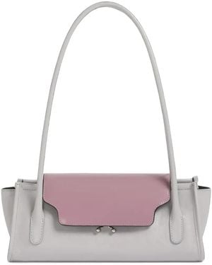 Marni And Leather Trunkette Bag - Pink