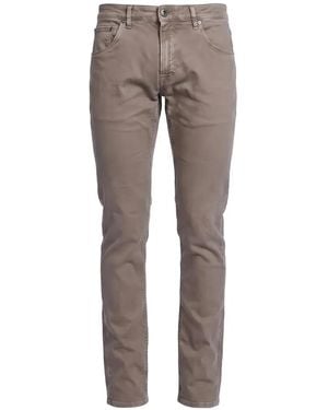 PT Torino Logo-Patch Slim-Fit Jeans - Gray