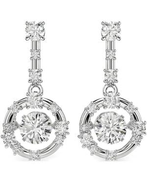 Swarovski Constella Crystal-Embellished Earrings - White