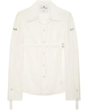 Courreges ストラップ シャツ - ホワイト
