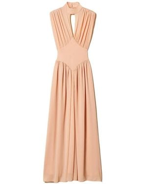 Twinset Gathering-Detail Maxi Dress - White