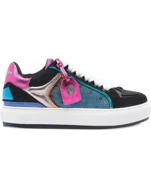 Kurt Geiger Southbank Tag Panelled Low-Top Trainers - Blue