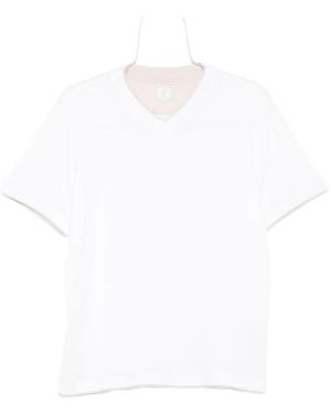 Eleventy V-Neck Cotton T-Shirt - White