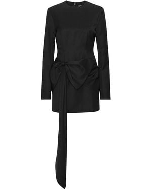 ROTATE BIRGER CHRISTENSEN Maxi Bow Mini Dress - Black