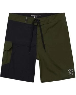 Osklen Colourblock Bermuda Shorts - Green