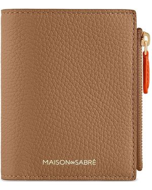 Maison De Sabre 二つ折り ファスナー財布 - ブラウン