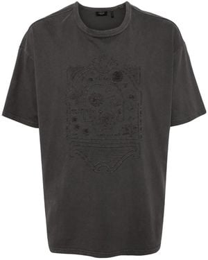 FIVE CM Camiseta Con Diseño Bordado - Negro