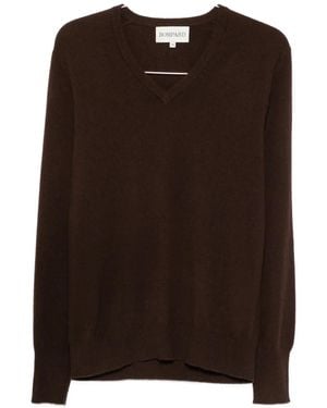 Bompard V-Neck Cashmere Knit - Brown