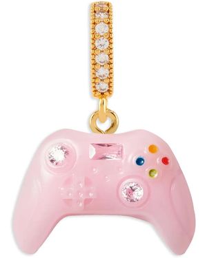 Crystal Haze Jewelry Gamer Zirconia-Embellished Pendant - Pink