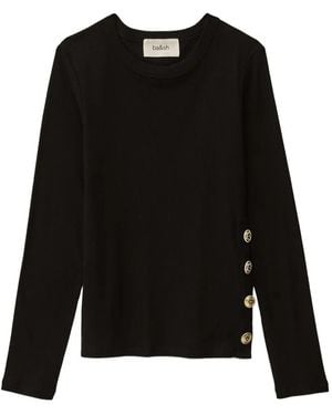 Ba&sh Top Giulia Con Bottoni - Nero