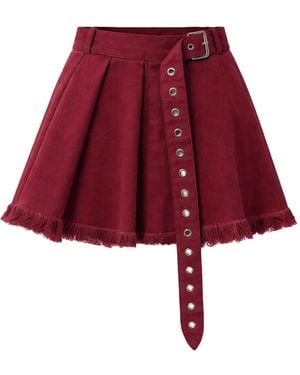 Marques'Almeida Minigonna Con Frange - Rosso