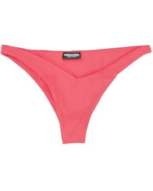 DSquared² Logo-Detail Bikini Bottoms - Pink