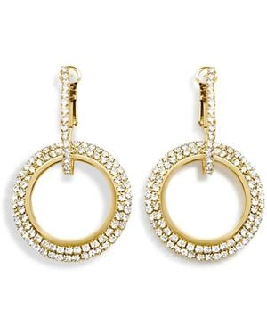 Hzmer Jewelry Pendientes con aplique de strass - Metálico