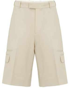McQueen フラップポケット テーラードショーツ - ナチュラル