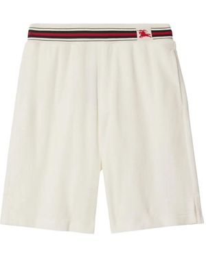 Burberry Elasticated-Waistband Shorts - White
