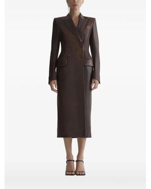 Mugler Double-Breasted Jacket Coat - Black