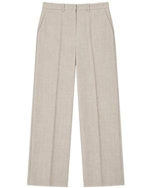 Clips Pantaloni Dritti Con Piega - Bianco