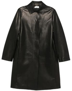 The Row Cintia Single-Breasted Coat - Black