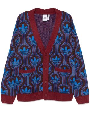 adidas 70S Trefoil Cardigan - Blue