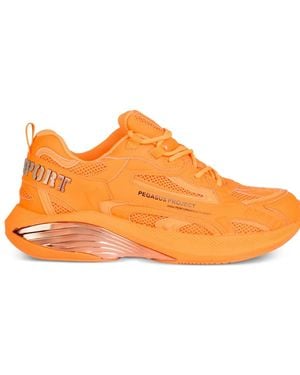Philipp Plein Pegasus Project Lace-Up Sneakers - Orange