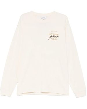 Maison Kitsuné Fox-Print Long-Sleeve T-Shirt - White