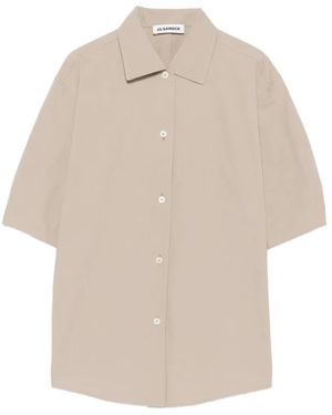Jil Sander Boxy-Fit Cotton Shirt - Natural
