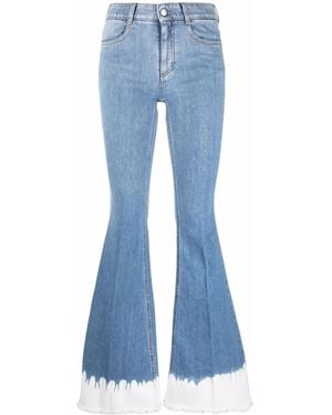 Stella McCartney 70's Dip Dye Flared Jeans - Blue