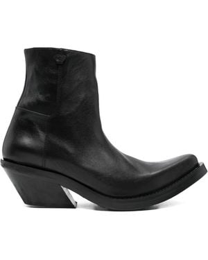 Egonlab Spike Leather Boots - Black