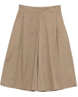 Thelatest Dakota Wide-Leg Shorts - Natural