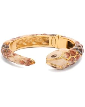 Roberto Cavalli Snake Rigid Bracelet - Metallic