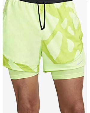 Nike Dri-Fit Stride 2-In-1 Running Shorts - Yellow