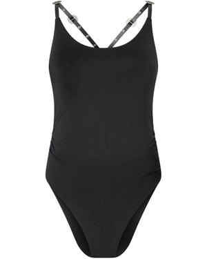 Pinko Ring-Detail Strappy Bodysuit - Black