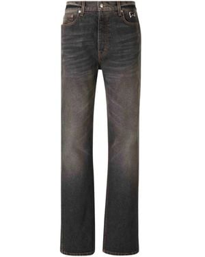 Rhude Jean À Taille Ceinturée - Gris