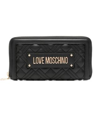 Love Moschino Quilted Wallet - Black