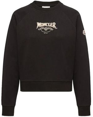 Moncler Crew-Neck Sweatshirt - Black