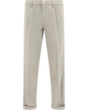 Cruna Arbat Welt-Pocket Straight-Leg Pants - Grey