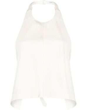 Wardrobe NYC Halterneck Wool Top - White