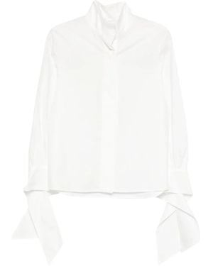 Raquel Diniz Elea Blouse Met Gestrikte Manchetten - Wit
