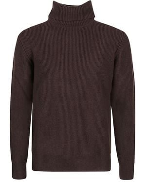 Ballantyne Ribbed Roll-neck Sweater - ブラウン