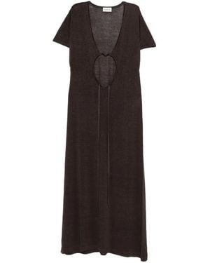P.A.R.O.S.H. Cut-Out Maxi Dress - Black