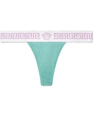 Versace Greca Medusa Tanga - Blau