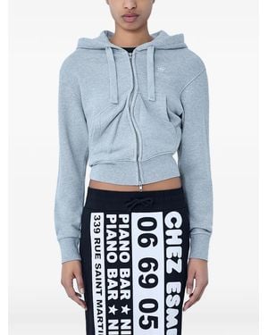 VAQUERA Twisted Hoodie mit Reißverschluss - Blau