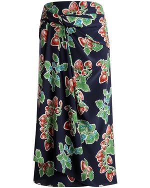 Bally Gonna Midi Con Stampa - Blu