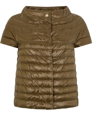 Herno Short-Sleeve Puffer Jacket - Green