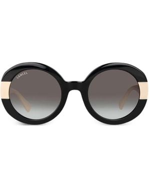 Lancel Lunettes De Soleil À Monture Ronde - Black