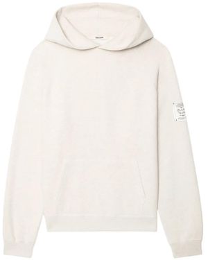 Zadig & Voltaire Sudadera con capucha y estampado gráfico - Blanco