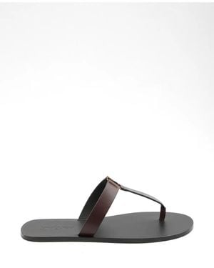 メンズ Saint Laurent レザーサンダル | Lyst